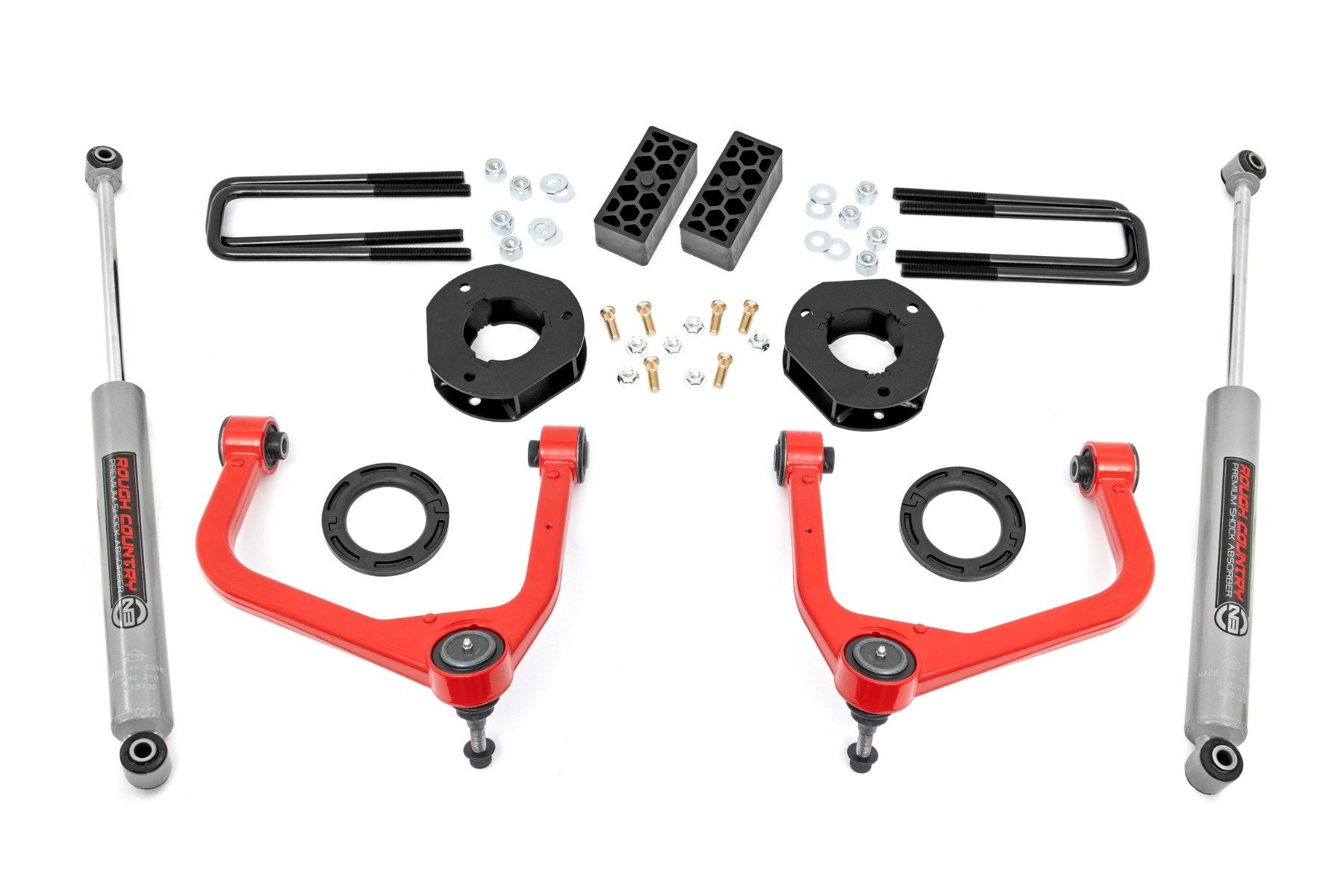 3.5 Inch Lift Kit | Chevy Silverado 1500 2WD/4WD (2019-2025 & Classic) | 29531RED