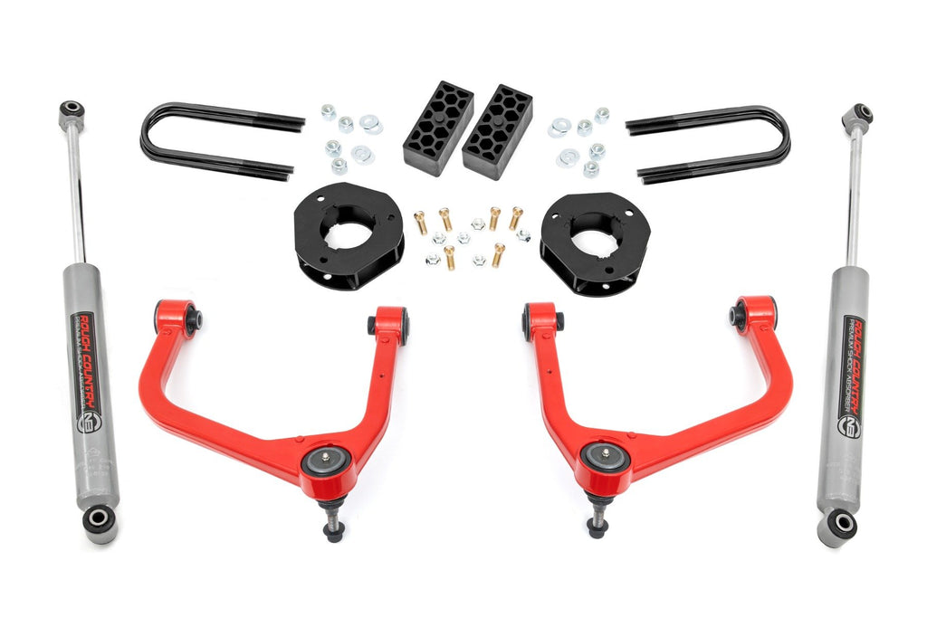 3.5 Inch Lift Kit | Rear Mono Leaf | Chevy Silverado 1500 2WD/4WD (2025) | 28230RED_A