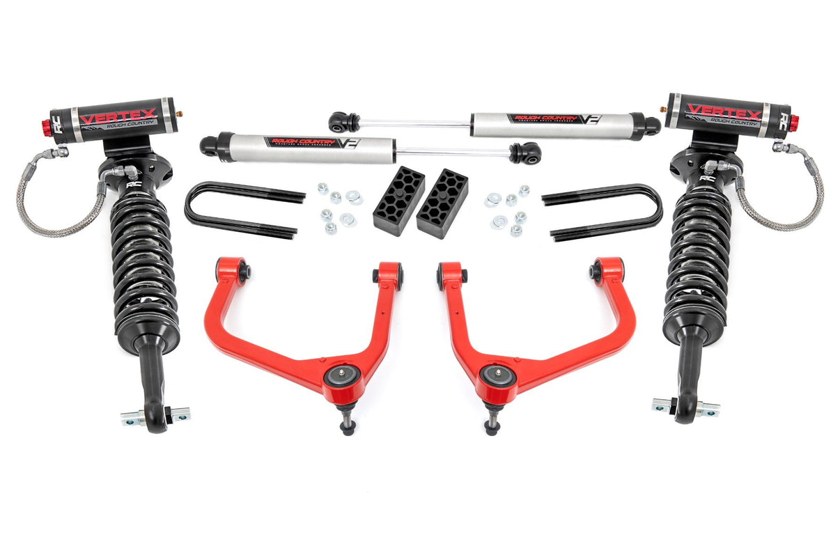 3.5 Inch Lift Kit | Vertex/V2 | Rear Mono Leaf | Chevy Silverado 1500 (2025) | 28257RED_A