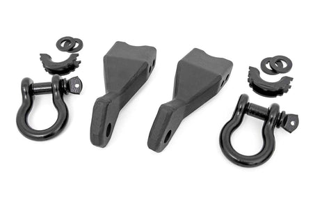 Tow Hook Brackets | D-Ring Combo | Chevy Silverado 1500 2WD/4WD (2019-2025 & Classic) | RS155