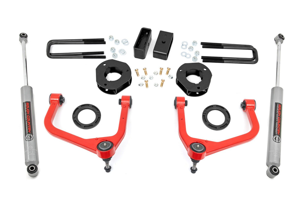 3.5 Inch Lift Kit | GMC Sierra 1500 2WD/4WD (2019-2025 & Classic) | 22630RED