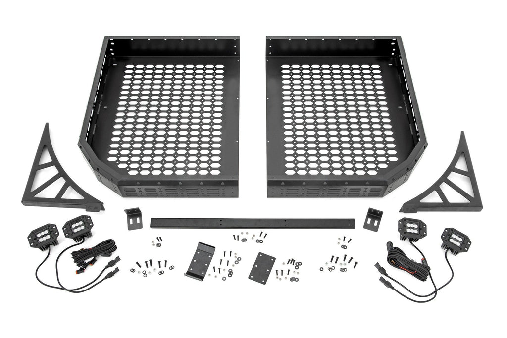Cargo Rack | Dual 2" Black LED Pairs | Flush Mount | Polaris Ranger XP 1000  | 93057