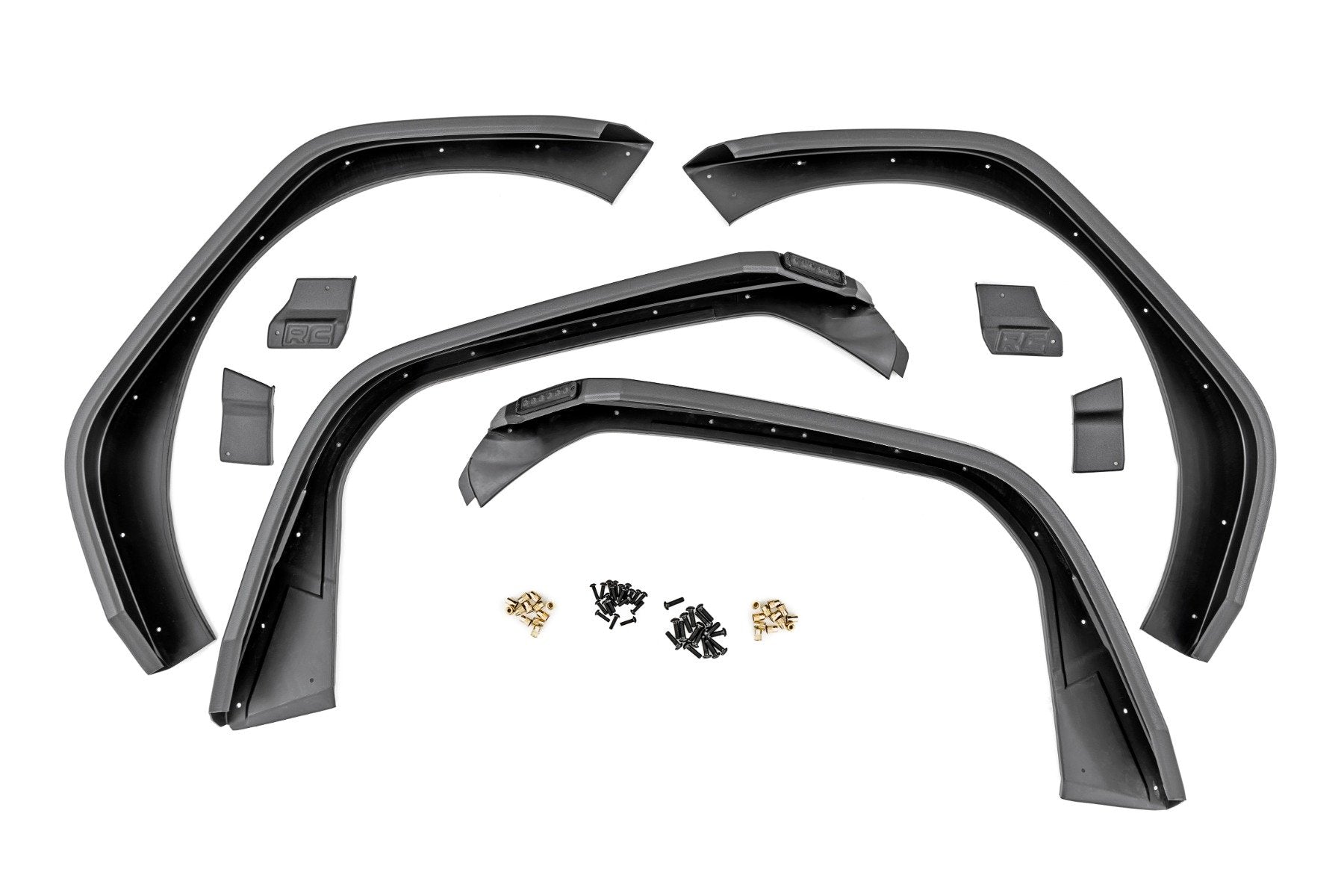 High Clearance LED Flat Fender Flare Kit | UV Treated | Jeep Wrangler JL (18-24) | 99036