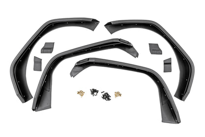 High Clearance LED Flat Fender Flare Kit | UV Treated | Jeep Wrangler JL (18-24) | 99036