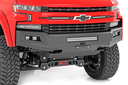 High Clearance Front Bumper | LED Lights & Skid Plate | Chevy Silverado 1500 (19-22) | 10757A
