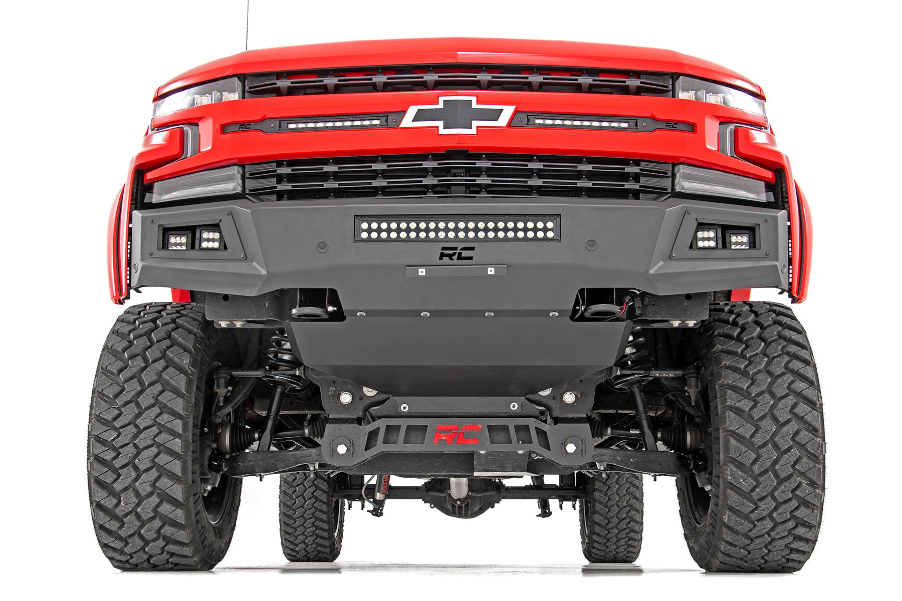High Clearance Front Bumper | LED Lights & Skid Plate | Chevy Silverado 1500 (19-22) | 10757A