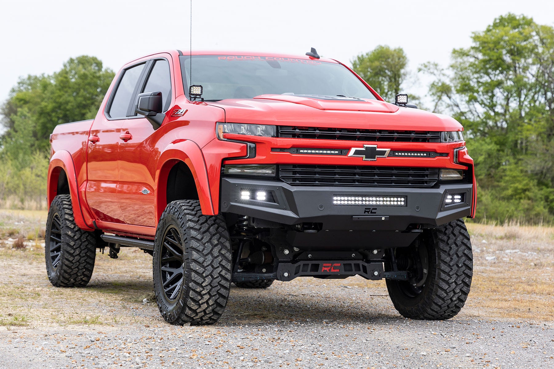High Clearance Front Bumper | LED Lights & Skid Plate | Chevy Silverado 1500 (19-22) | 10757A