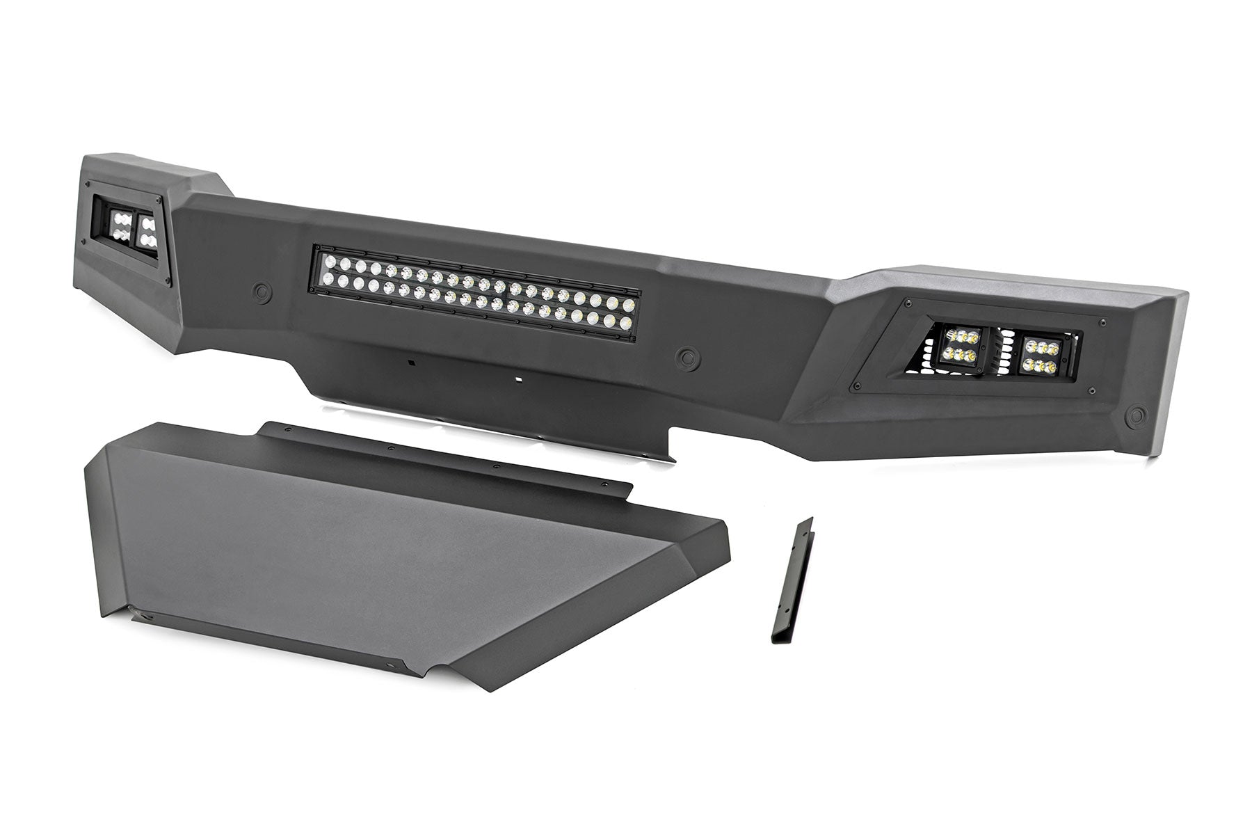 High Clearance Front Bumper | LED Lights & Skid Plate | Chevy Silverado 1500 (19-22) | 10757A