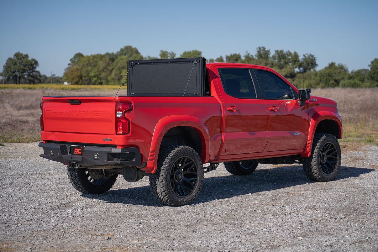 Hard Tri-Fold Flip Up Bed Cover | 5'10" Bed | Chevy/GMC Sierra 1500 (19-25)/Silverado 1500 (19-25)  | 49120580