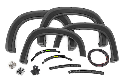Rough Country | Pocket Fender Flares | G42 White Sands | Chevy Silverado 1500 2WD/4WD (22-26) | F-C12211-G42