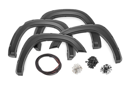 Pocket Fender Flares | PXJ Diamond Black | Ram 1500 2WD/4WD (2019-2024) | F-D10914A-PXJ