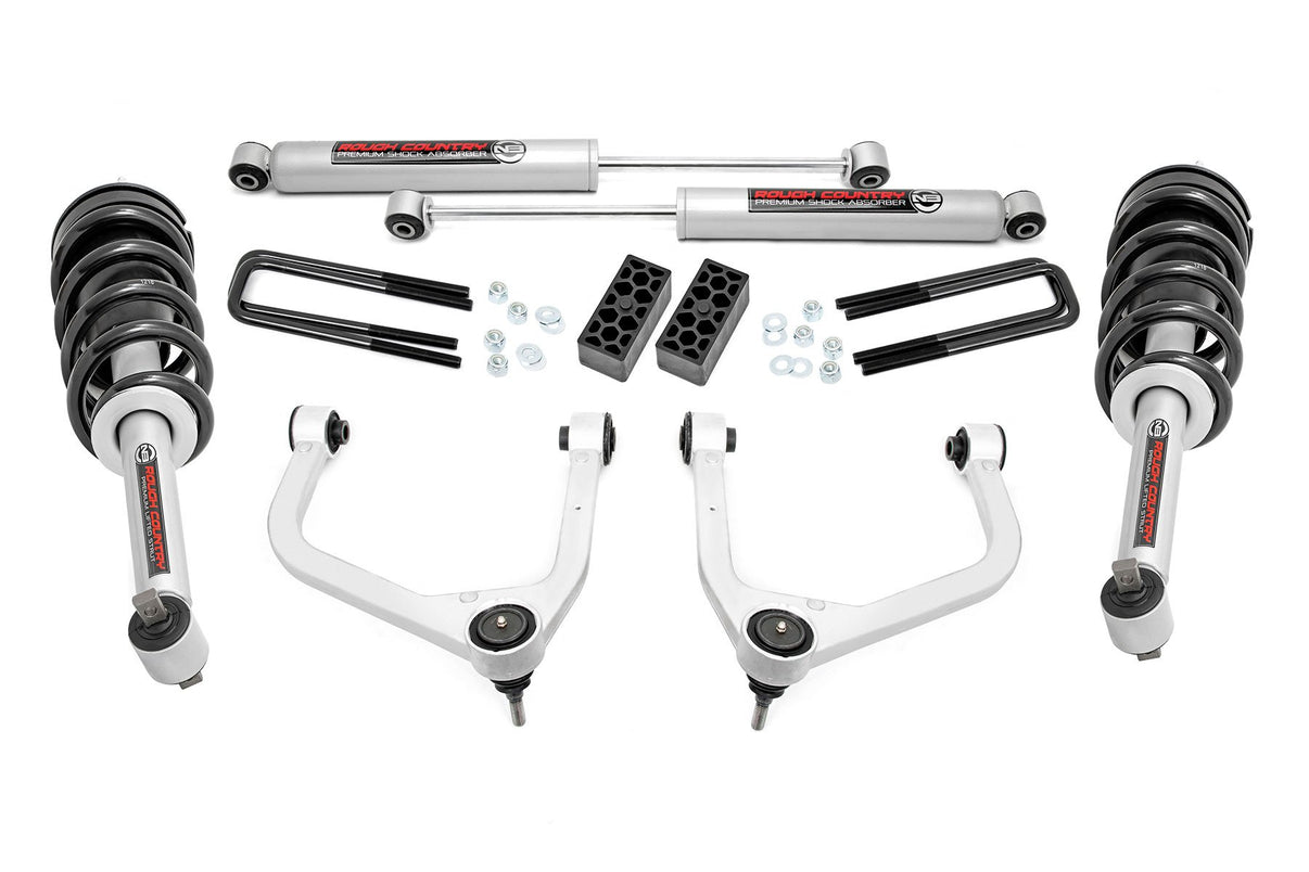 3.5 Inch Lift Kit | N3 Struts | Chevy Silverado 1500 2WD/4WD (2019-2025 & Classic) | 29532