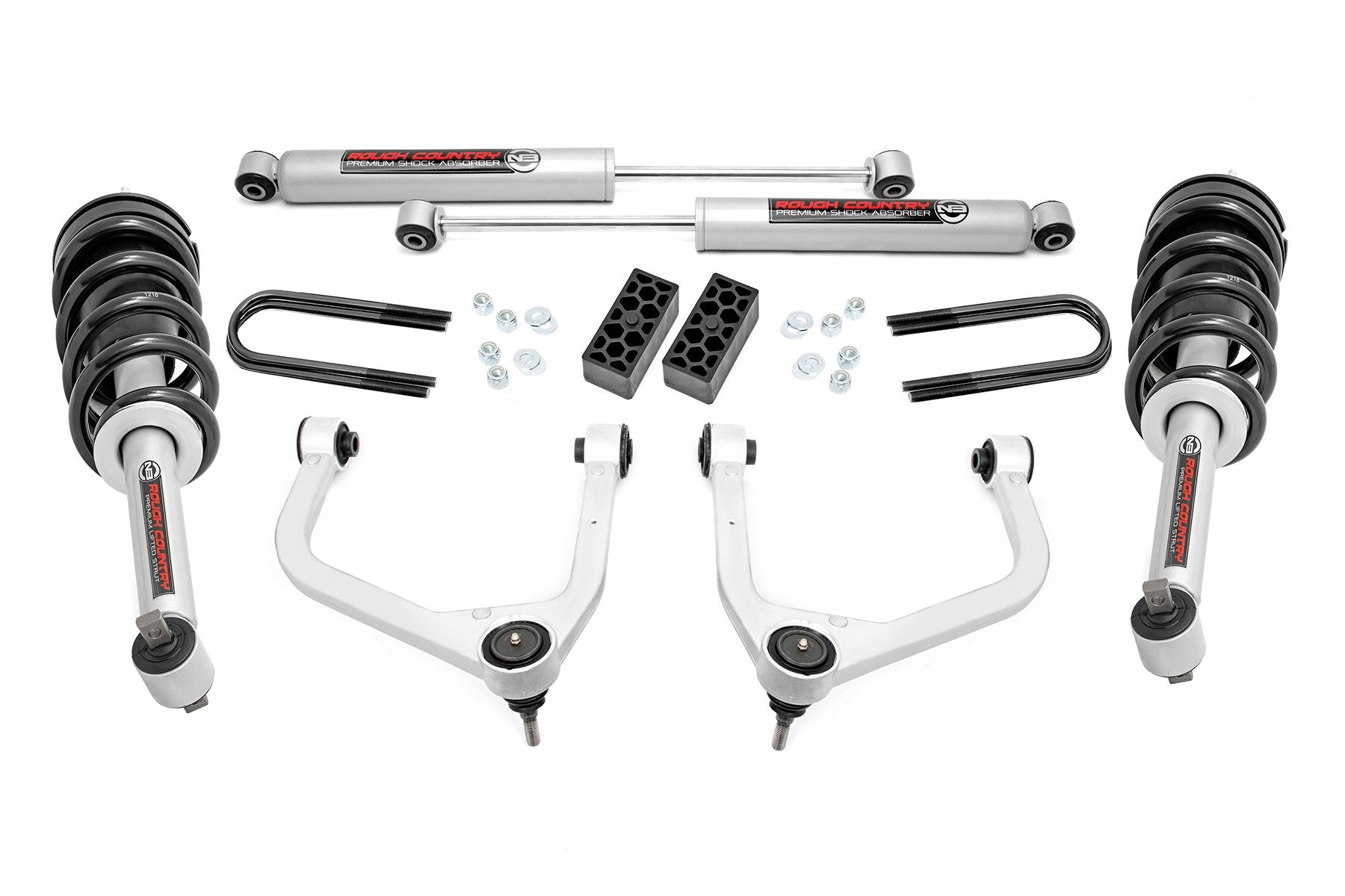 3.5 Inch Lift Kit | N3 Struts | Rear Mono Leaf | Chevy Silverado 1500 (22-24) | 28231
