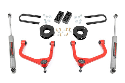 3.5 Inch Lift Kit | Rear Mono Leaf | Chevy Silverado 1500 2WD/4WD (2022-2024) | 28230RED