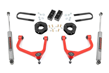 3.5 Inch Lift Kit | Rear Mono Leaf | Chevy Silverado 1500 2WD/4WD (2022-2024) | 28230RED