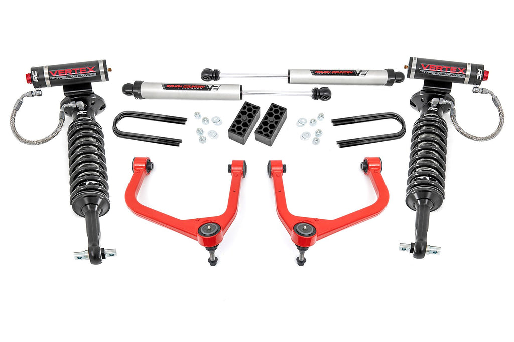 3.5 Inch Lift Kit | Vertex/V2 | Rear Mono Leaf | Chevy Silverado 1500 (22-24) | 28257RED