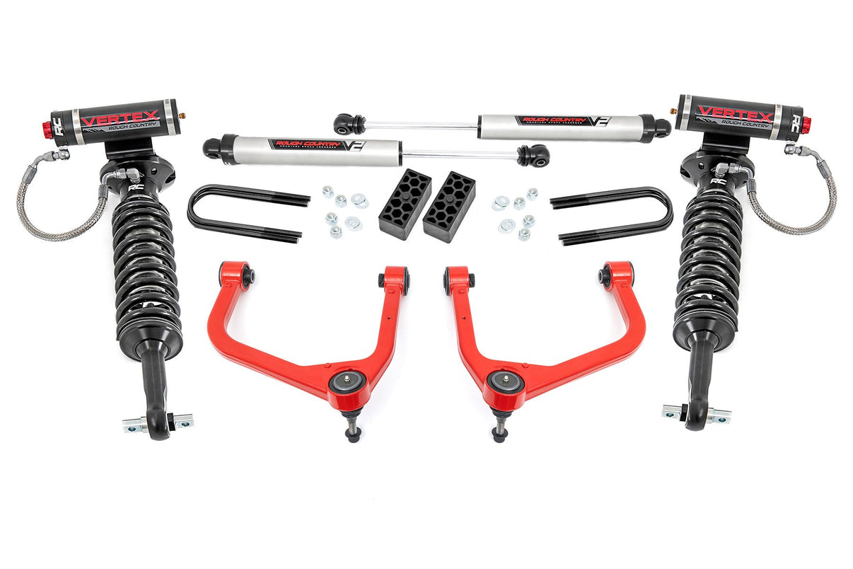3.5 Inch Lift Kit | Vertex/V2 | Rear Mono Leaf | Chevy Silverado 1500 (22-24) | 28257RED