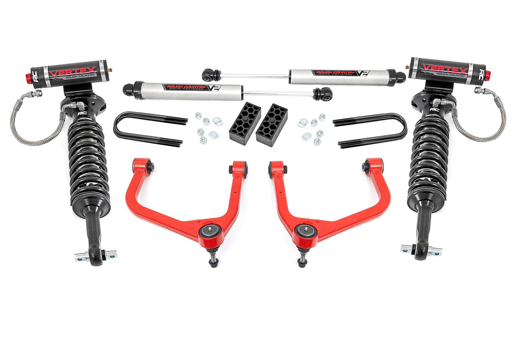 3.5 Inch Lift Kit | Vertex/V2 | Rear Mono Leaf | Chevy Silverado 1500 (22-24) | 28257RED
