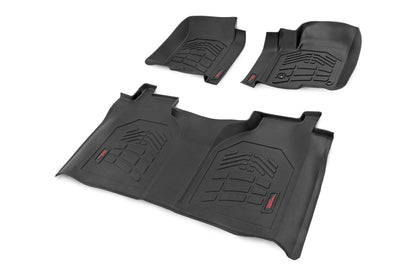 Sure-Fit Floor Mats | FR & RR | FR Bucket | Crew | Chevy/GMC 1500/2500HD/3500HD (19-25 & Classic) | SM21612