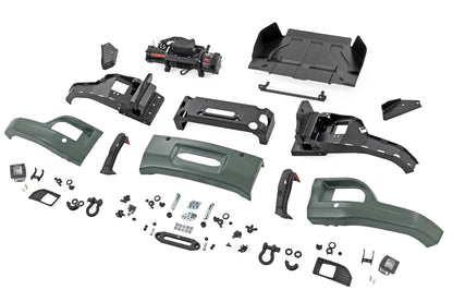Rough Country | Front FXS Bumper | 12000S | GBD Cypress Gray | Chevy Silverado 1500 (23-26) | 13007-GBD