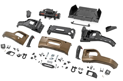 Rough Country | Front FXS Bumper | 12000S | GXN Harvest Bronze | Chevy Silverado 1500 (23-26) | 13007-GXN