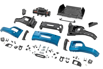 Rough Country | Front FXS Bumper | 12000S | GXP Lakeshore Blue | Chevy Silverado 1500 (23-26) | 13007-GXP