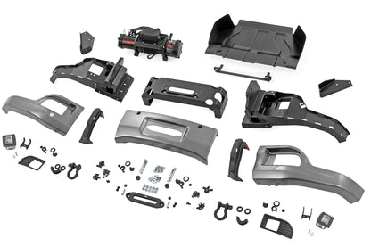 Rough Country | Front FXS Bumper | 12000S | GXD Sterling Grey Metallic | Chevy Silverado 1500 (23-26) | 13007-GXD