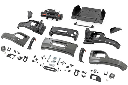 Rough Country | Front FXS Bumper | 12000S | G6M Dark Ash | Chevy Silverado 1500 (23-26) | 13007-G6M