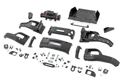 Rough Country | Front FXS Bumper | 12000S | GB8 Mosaic Black | Chevy Silverado 1500 (23-26) | 13007-GB8
