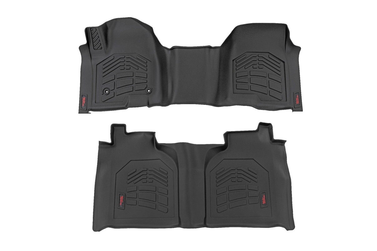 Sure-Fit Floor Mats | FR & RR | FR Over Hump | Crew | Chevy/GMC 1500/2500HD/3500HD (19-25) | SM21613