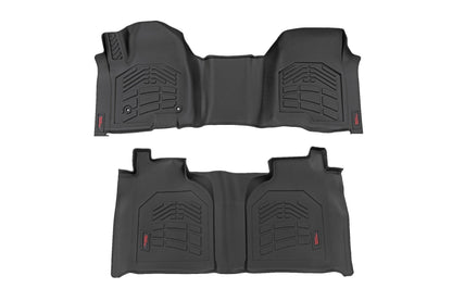 Sure-Fit Floor Mats | FR & RR | FR Over Hump | Crew | Chevy/GMC 1500/2500HD/3500HD (19-25) | SM21613