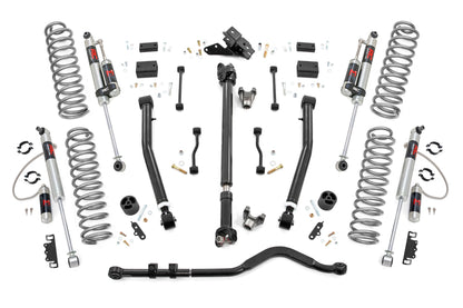 Rough Country | 3.5 Inch Lift Kit | Adj Lower | FR D/S | M1R | Jeep Wrangler Unlimited (24-26) | 91544