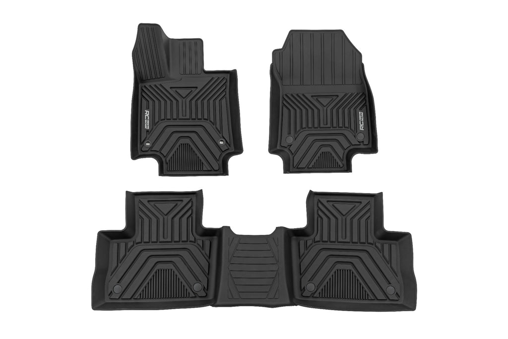 Rough Country | Flex-Fit Floor Mats | Front & Rear | Toyota RAV4 2WD/4WD (2019-2025) | FF-71602