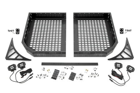 Rough Country | Cargo Rack | Dual 2" Black LED Pairs | Flush Mount | CFMOTO U10 1000 PRO | 96133