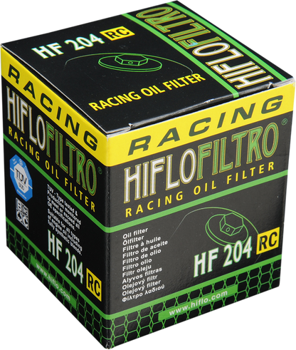 HIFLOFILTRO Racing Oil Filter - Black HF204RC