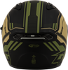 Of 87 Duke Helmet W/Led Light Matte Blk/Green 2x
