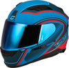 Ff 98 Aftershock Helmet Matte Blue/Red 2x