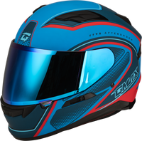 Ff 98 Aftershock Helmet Matte Blue/Red 2x