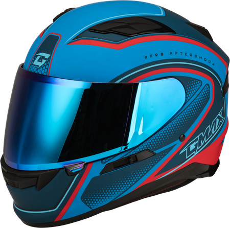 Ff 98 Aftershock Helmet Matte Blue/Red Md