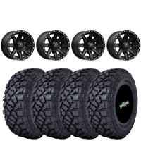 MSA M33 Clutch Wheels on Kenda Klever XT Tires – UTV Wheel & Tire Kit
