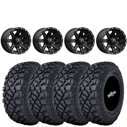MSA M33 Clutch Wheels on Kenda Klever XT Tires – UTV Wheel & Tire Kit