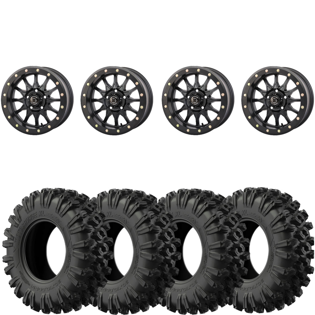 Frontline 223 beadlock Matte Black on EFX MotoRavage XL