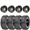 MRT Tail Gunner Beadlock Wheels Mounted on Maxxis Roxxzilla – UTV Wheel & Tire Kit