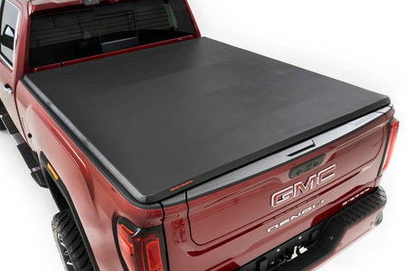 Rough Country | Soft Tri-Fold Bed Cover | 6'9" Bed | Chevy/GMC 2500HD/3500HD (20-26) | 41120690A