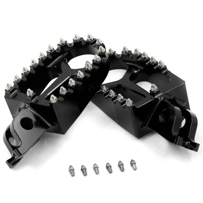 KKE CNC Aluminum Footpegs for HONDA/KAWASAKI Red/Blue/Green/Black/Silver