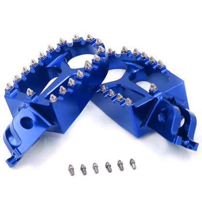 KKE CNC Aluminum Footpegs for HONDA/KAWASAKI Red/Blue/Green/Black/Silver