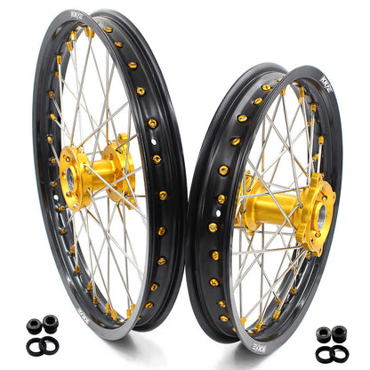 KKE 17/14 RM80 1993-2001 RM85 2002-2025 For SUZUKI Kid's Small Wheels Rims Gold Nipples