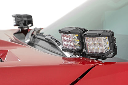 LED Light Kit | Ditch Mount | Dual 2" Black Pairs | White DRL | Toyota Tundra (14-21) | 70837