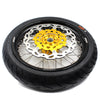 KKE 3.5 & 4.25*17inch Supermoto Rims Tires for SUZUKI RMZ250 2007-2025 RMZ450 2005-2025 Gold