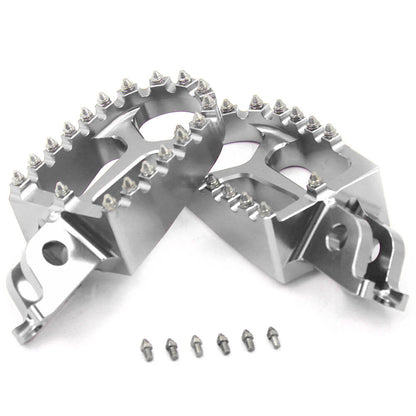 KKE CNC Aluminum Footpegs for HONDA/KAWASAKI Red/Blue/Green/Black/Silver